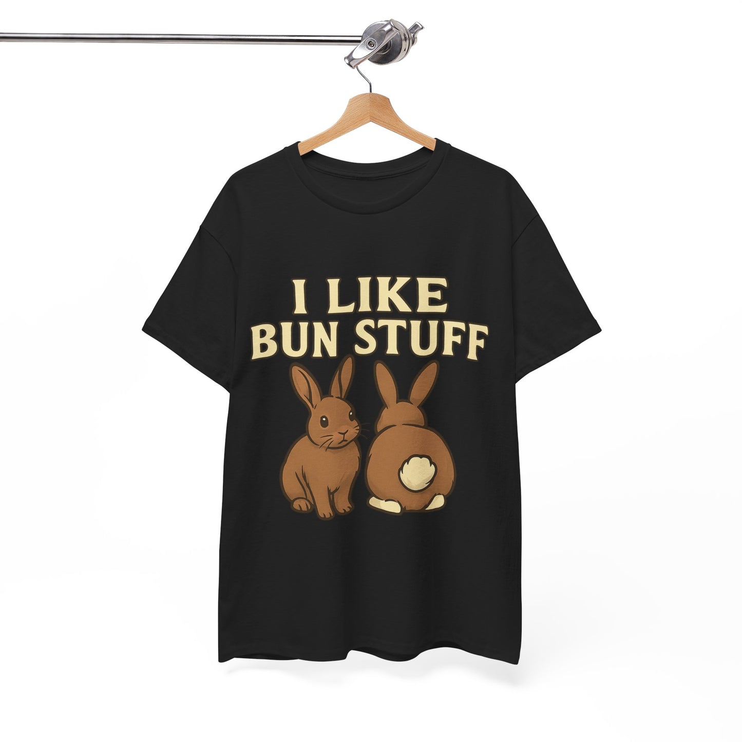 I Like Bun Stuff Tee - Rabbit T-Shirt - Gift for Bunny Lovers - Funny Animal Apparel - Bun Pun