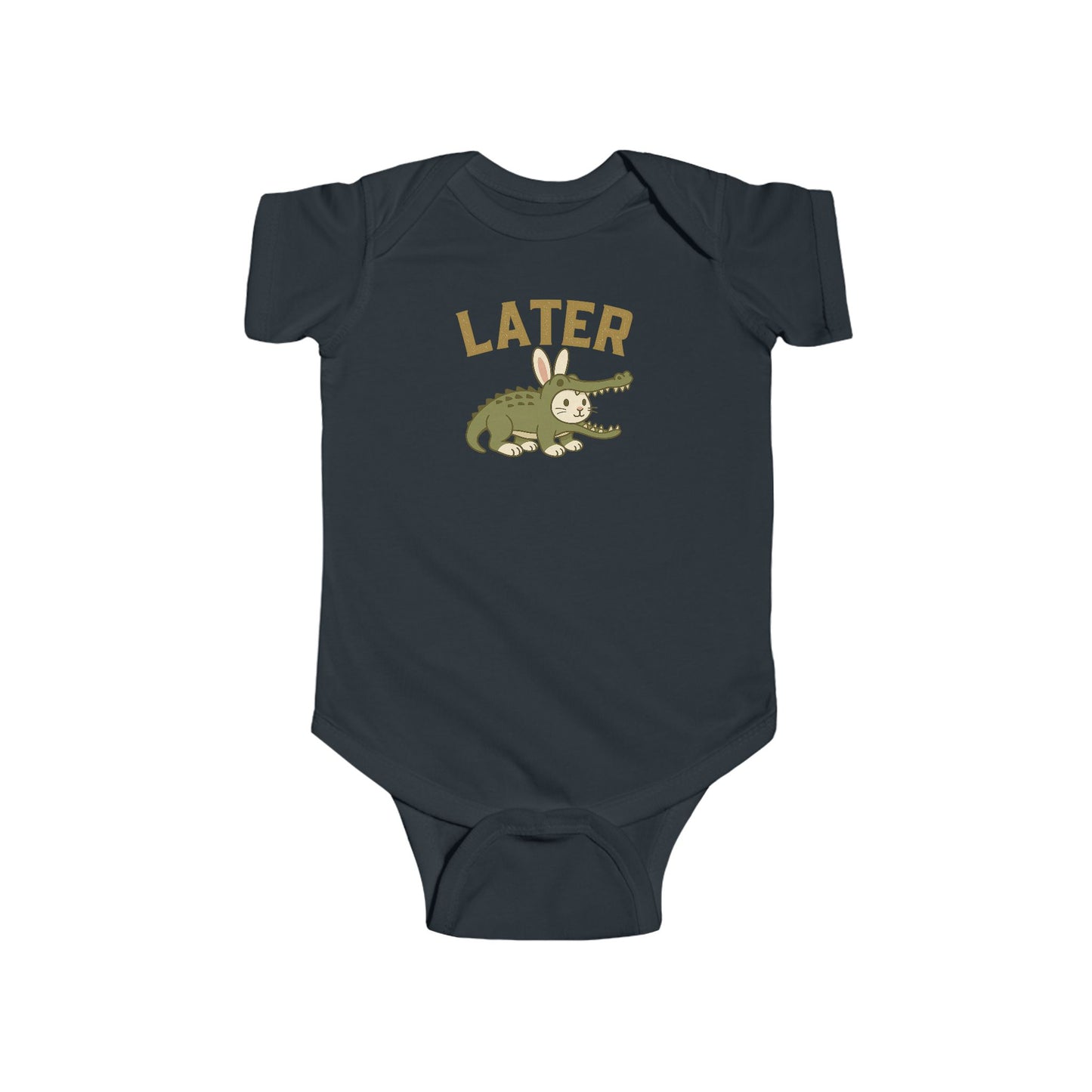 Later Gator Rabbit Infant Onesie – Funny Bunny Baby Bodysuit - Bun Lover Shower Gift