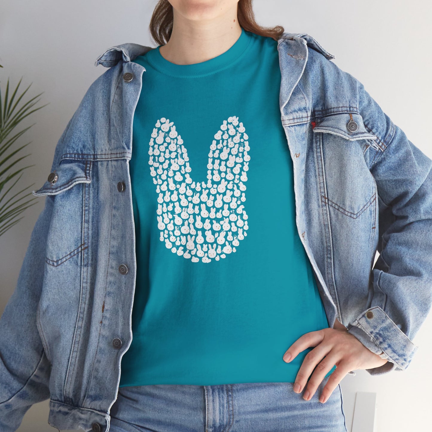 “Bun Within a Bun” Rabbit Head Shirt – Cuniculture Club Original - Cute Bunny Graphic Tee - Unisex Heavy Cotton T-Shirt