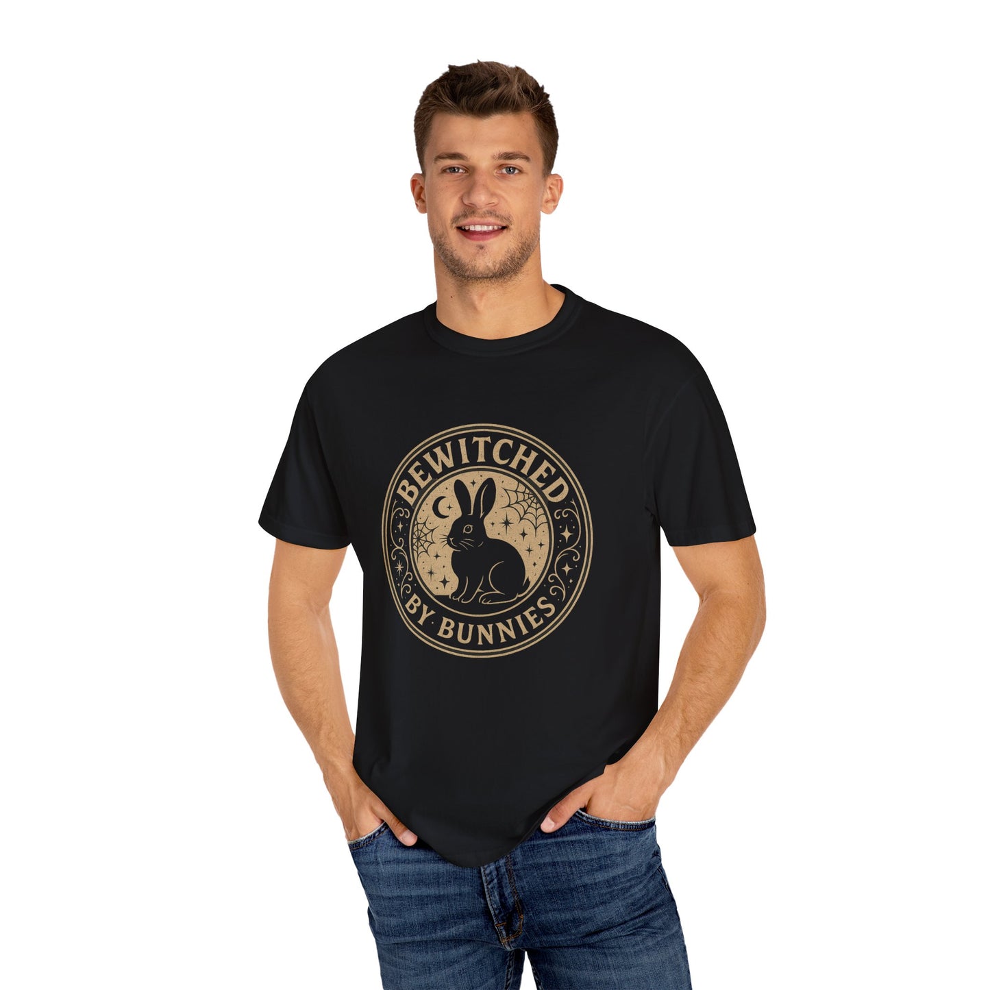 Bewitched by Bunnies Unisex T-shirt | Rabbit Enthusiast Tee - Halloween & Fall Collection