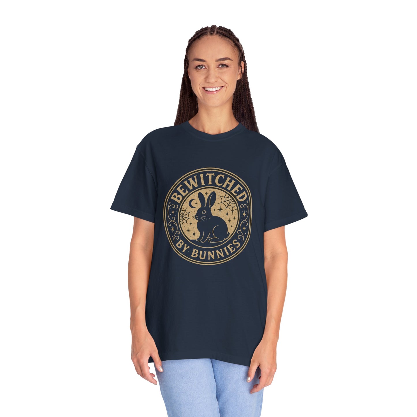 Bewitched by Bunnies Unisex T-shirt | Rabbit Enthusiast Tee - Halloween & Fall Collection