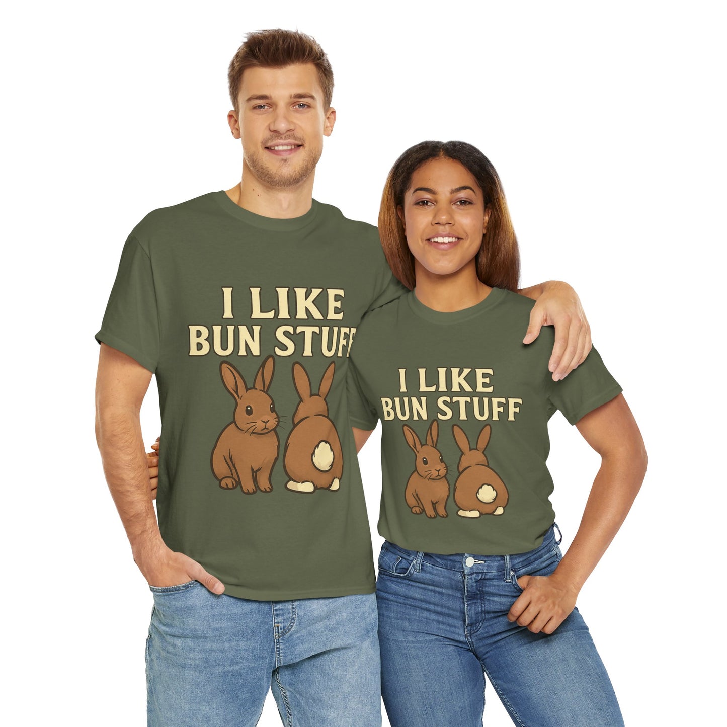 I Like Bun Stuff Tee - Rabbit T-Shirt - Gift for Bunny Lovers - Funny Animal Apparel - Bun Pun