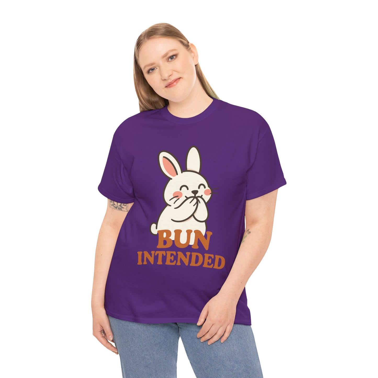 Cute Bunny Graphic Tee - Unisex Heavy Cotton Tee, Animal Lover Shirt, Easter Gift, Funny T-Shirt, Spring Fashion