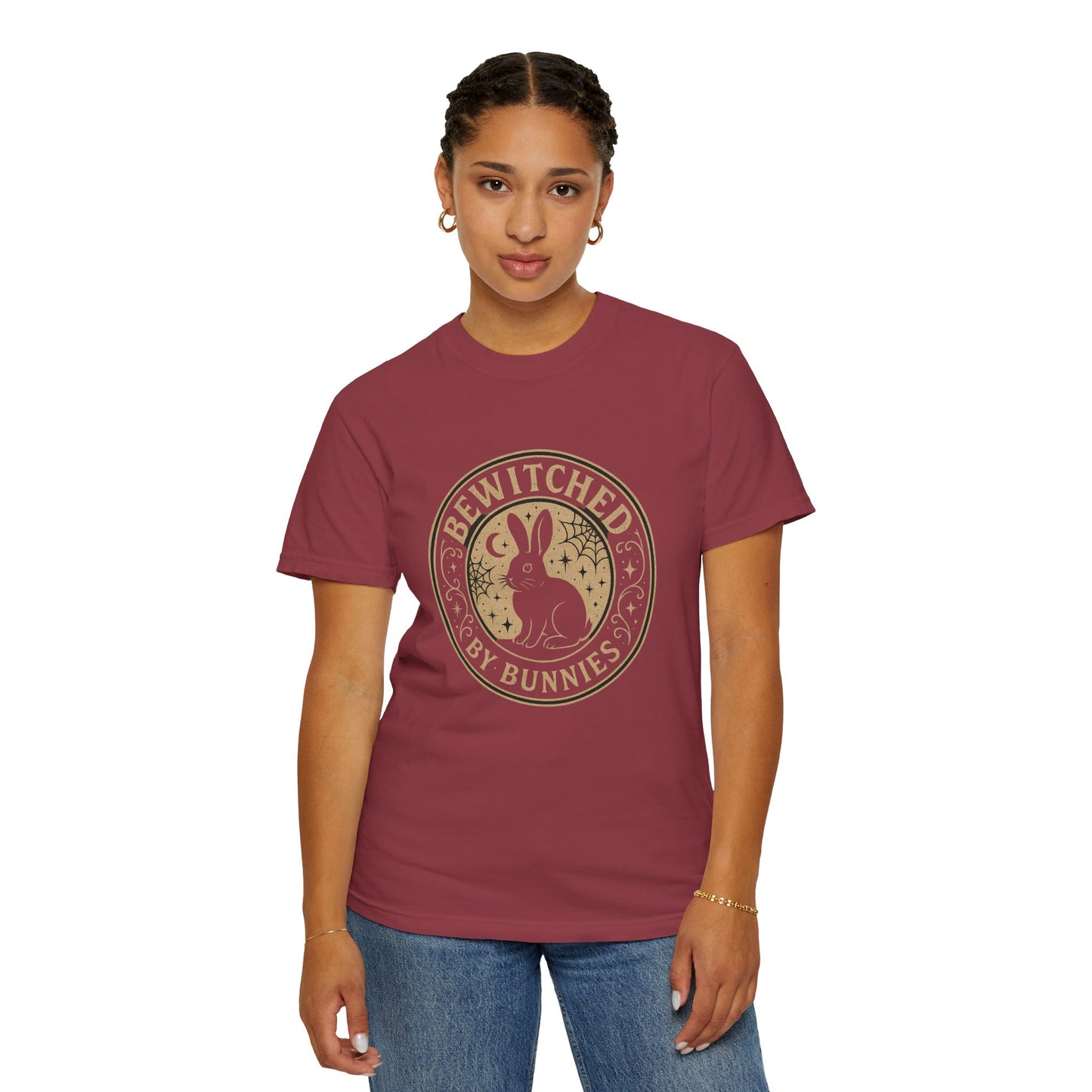 Bewitched by Bunnies Unisex T-shirt | Rabbit Enthusiast Tee - Halloween & Fall Collection