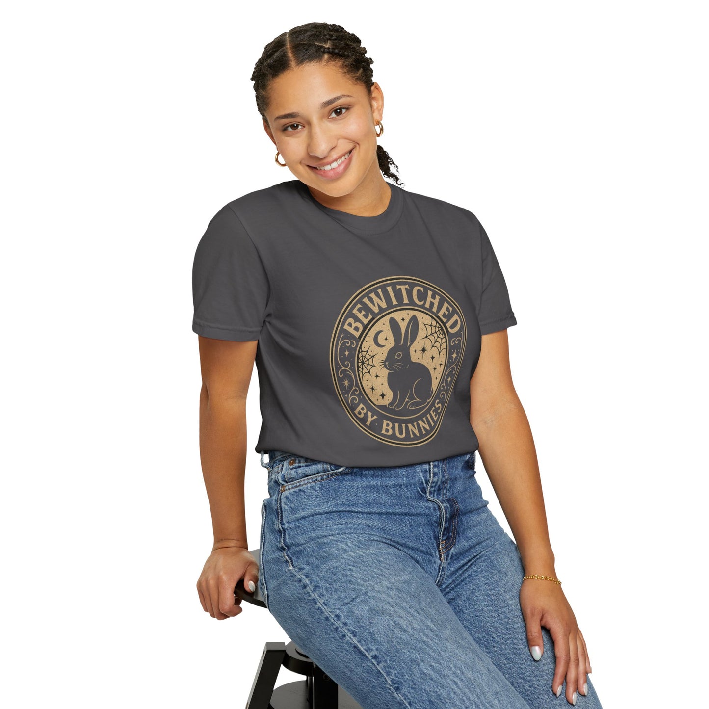 Bewitched by Bunnies Unisex T-shirt | Rabbit Enthusiast Tee - Halloween & Fall Collection