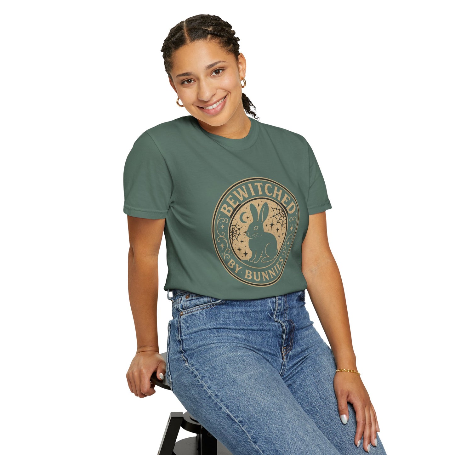 Bewitched by Bunnies Unisex T-shirt | Rabbit Enthusiast Tee - Halloween & Fall Collection