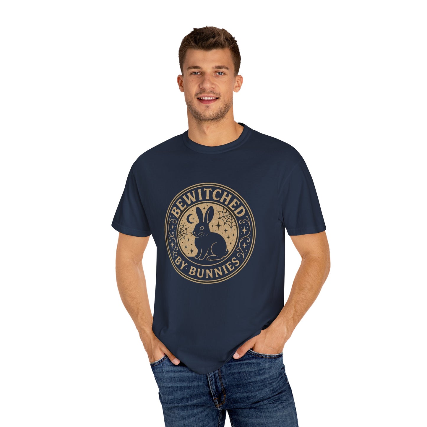 Bewitched by Bunnies Unisex T-shirt | Rabbit Enthusiast Tee - Halloween & Fall Collection