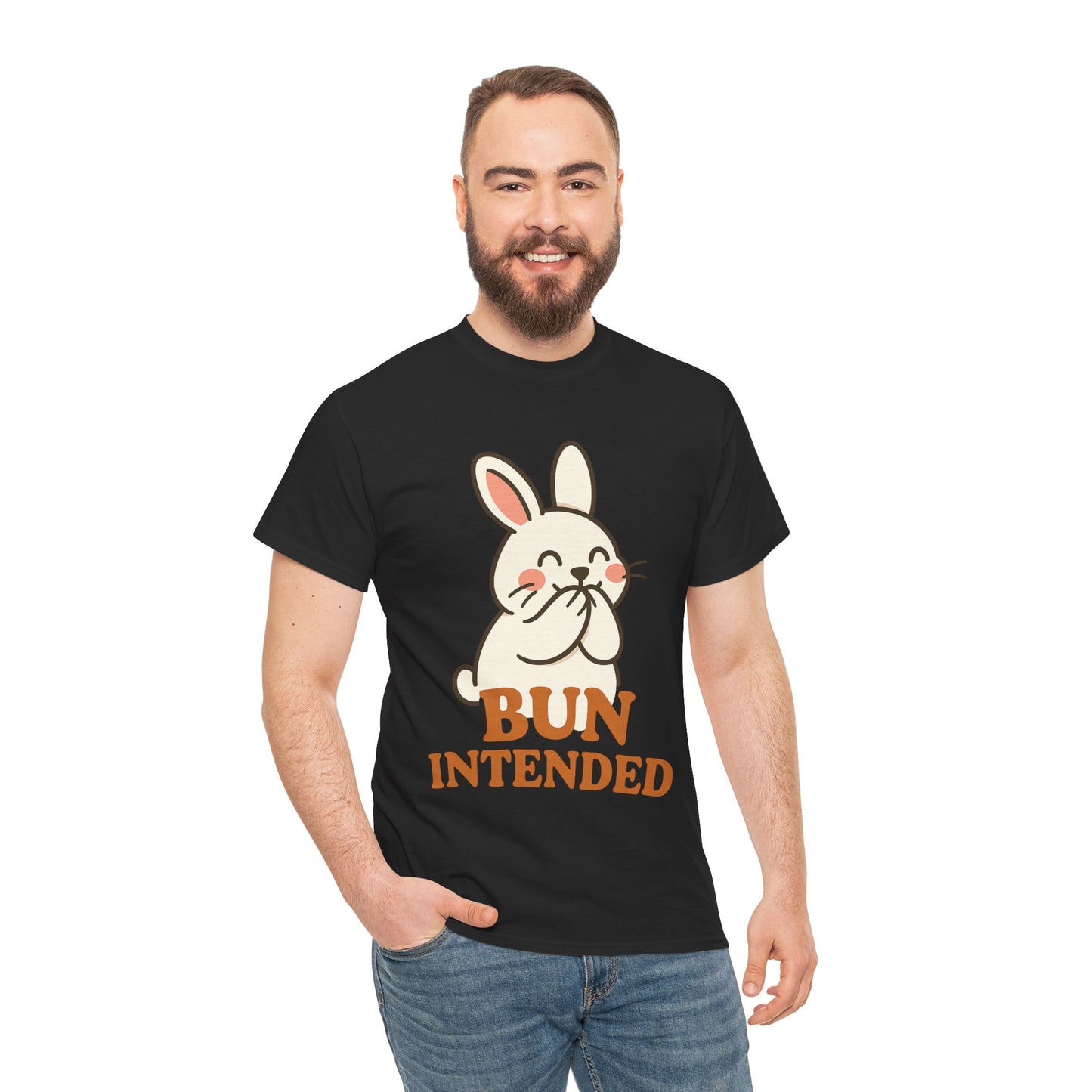 Cute Bunny Graphic Tee - Unisex Heavy Cotton Tee, Animal Lover Shirt, Easter Gift, Funny T-Shirt, Spring Fashion