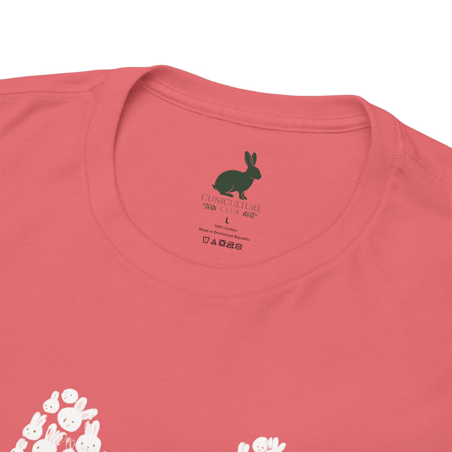 “Bun Within a Bun” Rabbit Head Shirt – Cuniculture Club Original - Cute Bunny Graphic Tee - Unisex Heavy Cotton T-Shirt