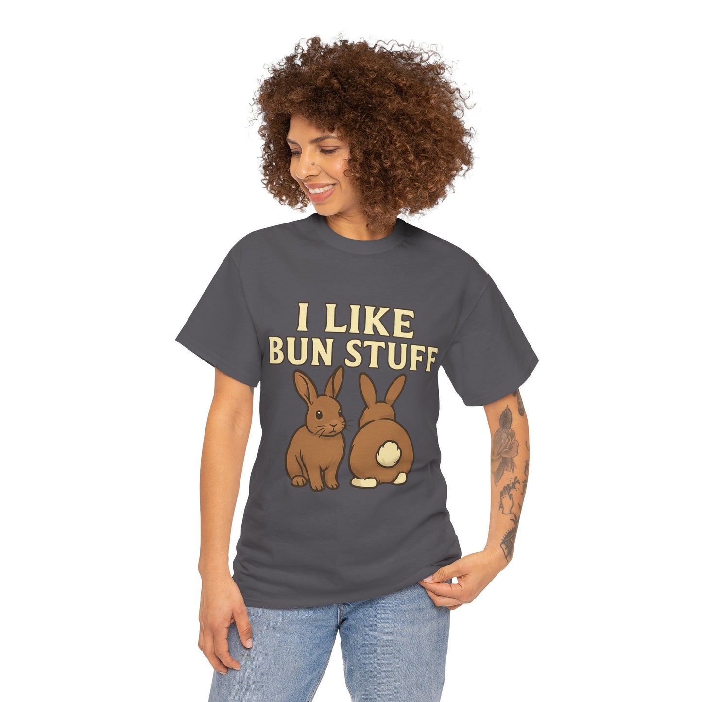 I Like Bun Stuff Tee - Rabbit T-Shirt - Gift for Bunny Lovers - Funny Animal Apparel - Bun Pun