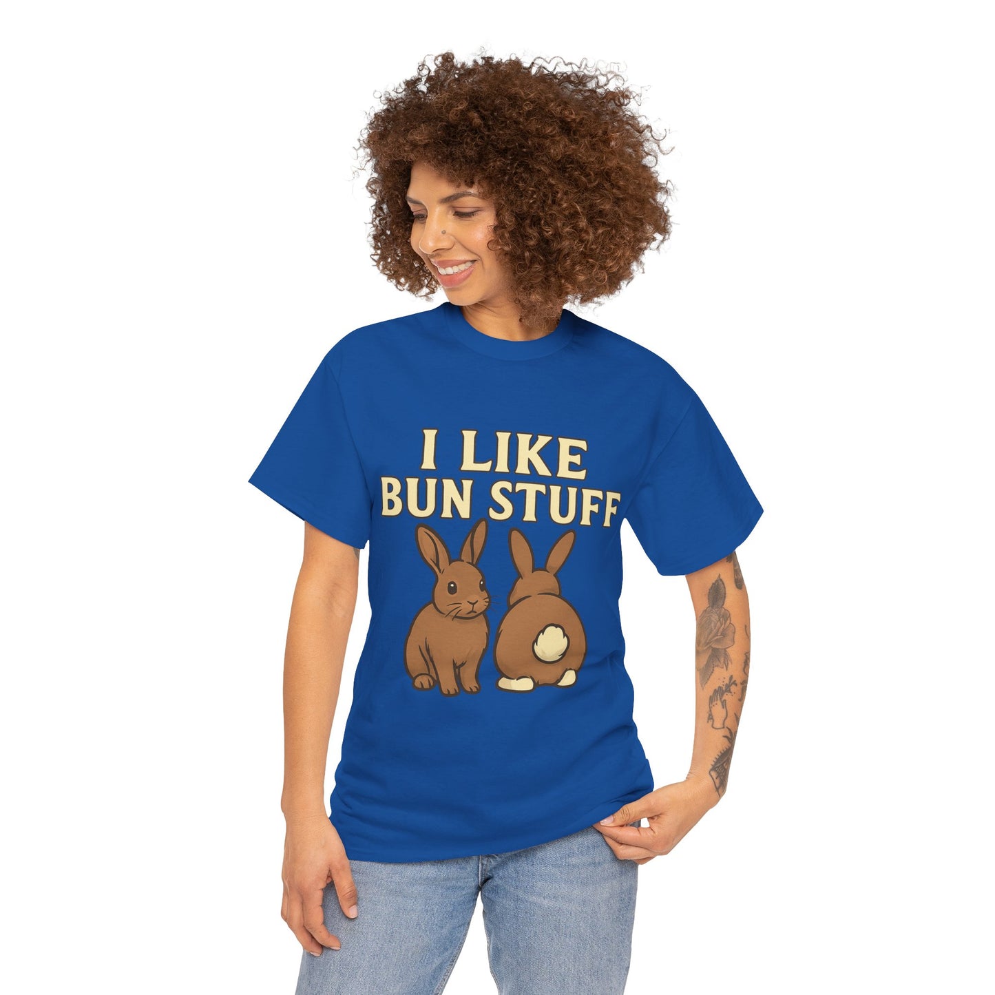 I Like Bun Stuff Tee - Rabbit T-Shirt - Gift for Bunny Lovers - Funny Animal Apparel - Bun Pun