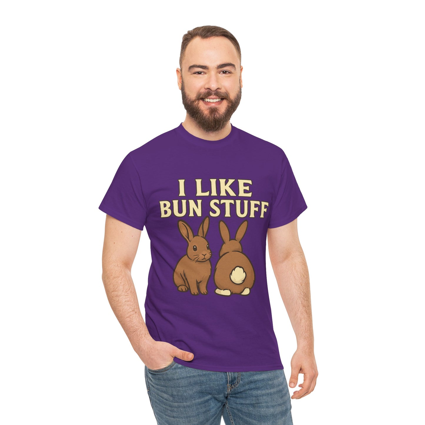 I Like Bun Stuff Tee - Rabbit T-Shirt - Gift for Bunny Lovers - Funny Animal Apparel - Bun Pun