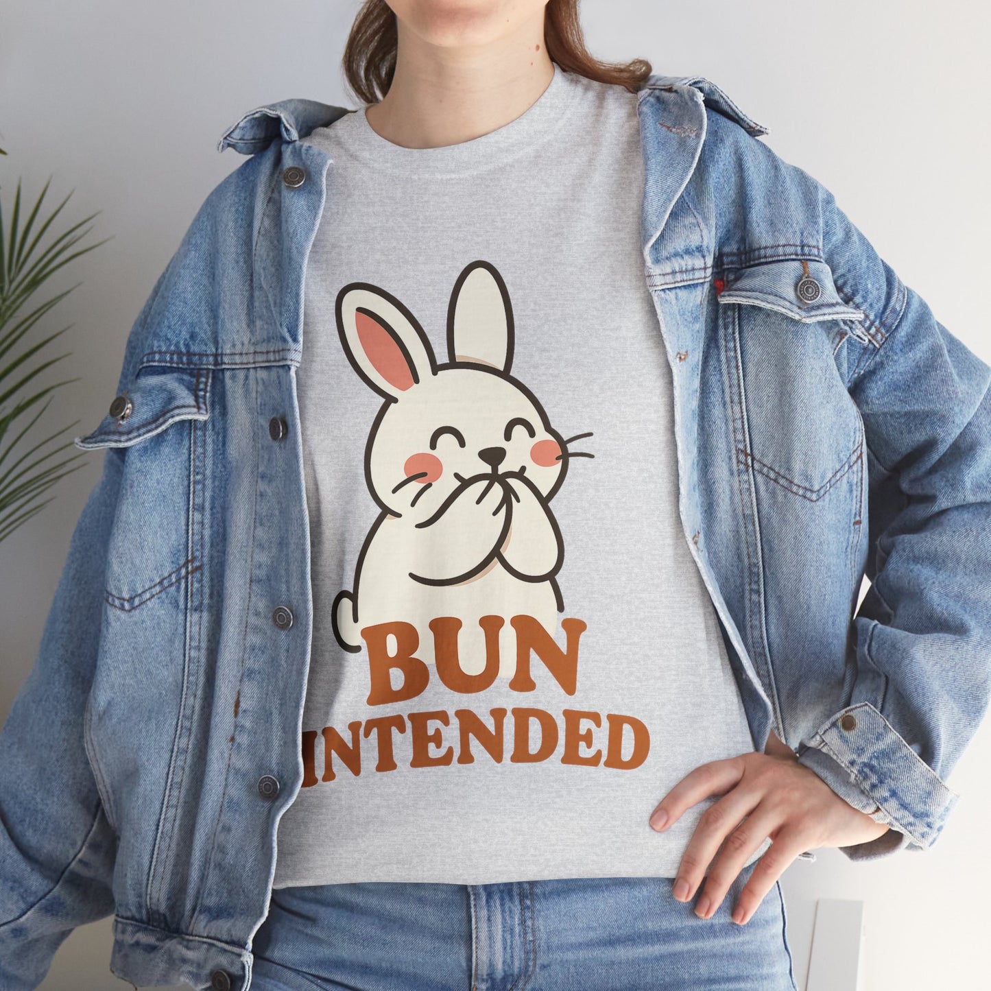 Cute Bunny Graphic Tee - Unisex Heavy Cotton Tee, Animal Lover Shirt, Easter Gift, Funny T-Shirt, Spring Fashion