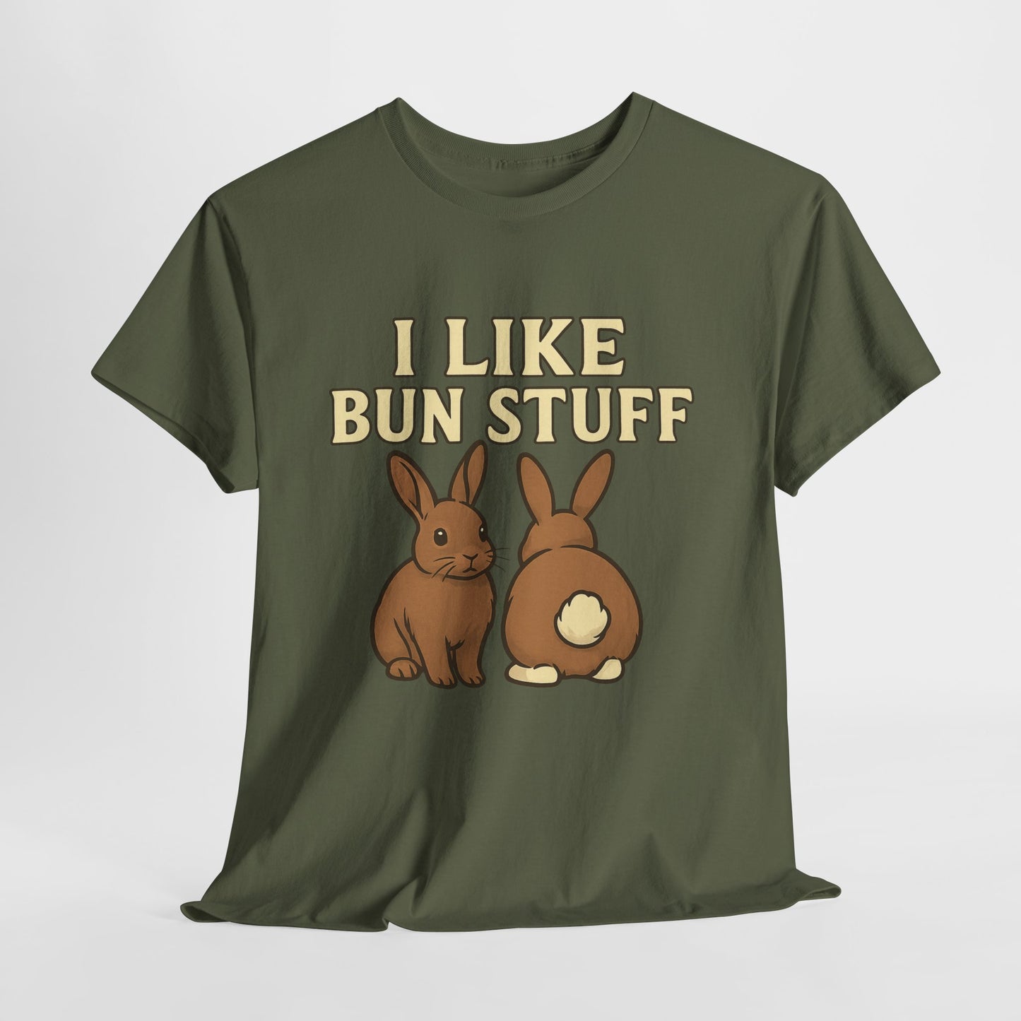 I Like Bun Stuff Tee - Rabbit T-Shirt - Gift for Bunny Lovers - Funny Animal Apparel - Bun Pun