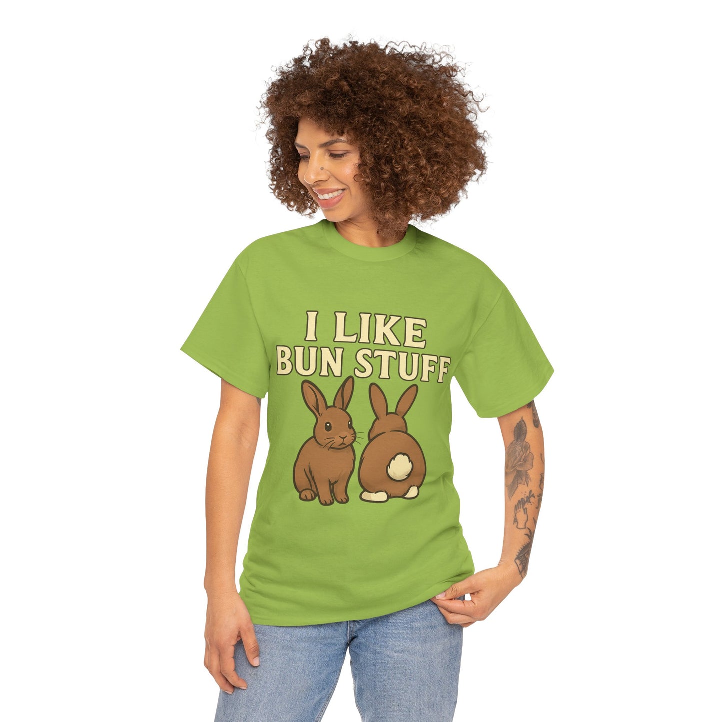 I Like Bun Stuff Tee - Rabbit T-Shirt - Gift for Bunny Lovers - Funny Animal Apparel - Bun Pun