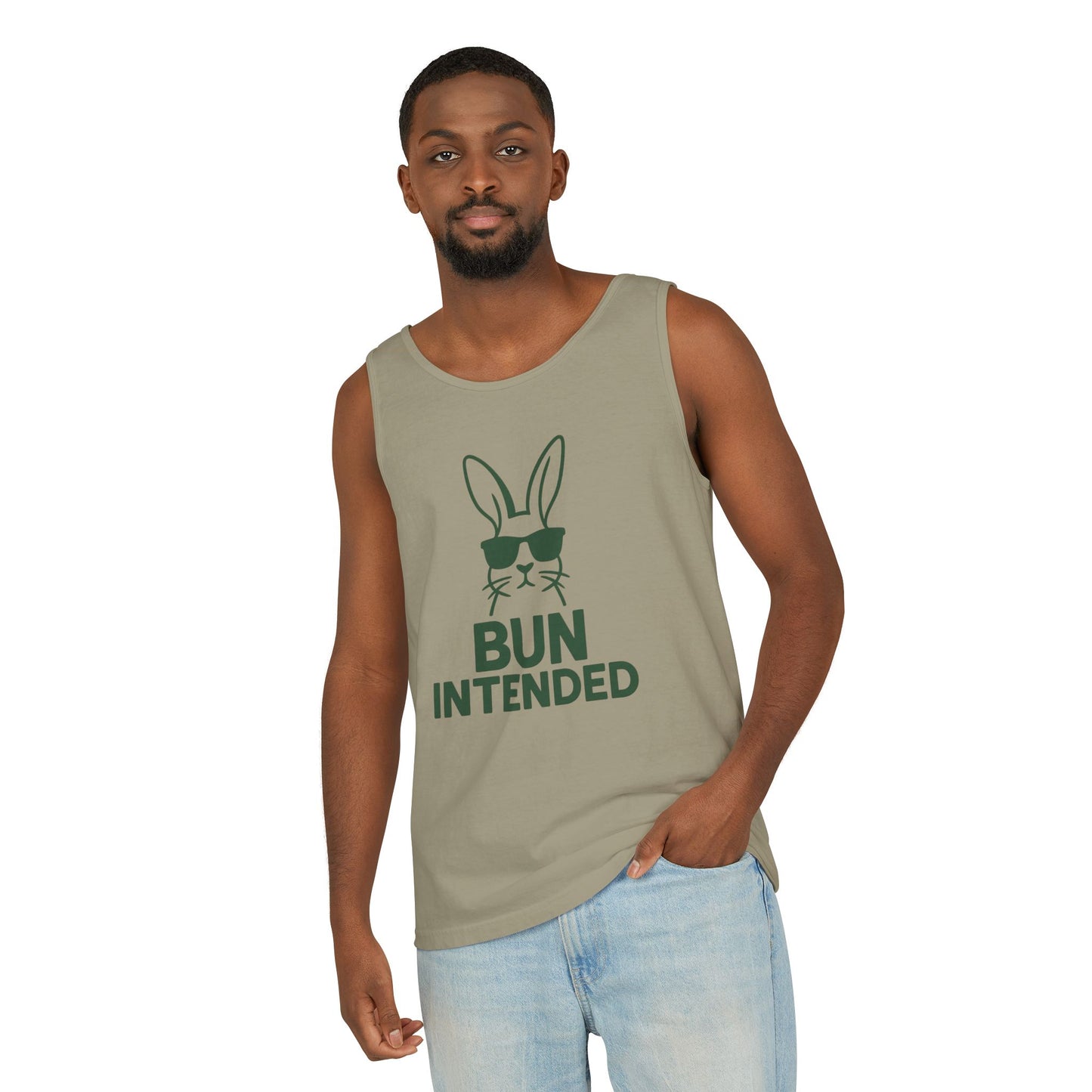 “Bun Intended” Funny Rabbit Tank Top – Unisex Summer Bunny Shirt