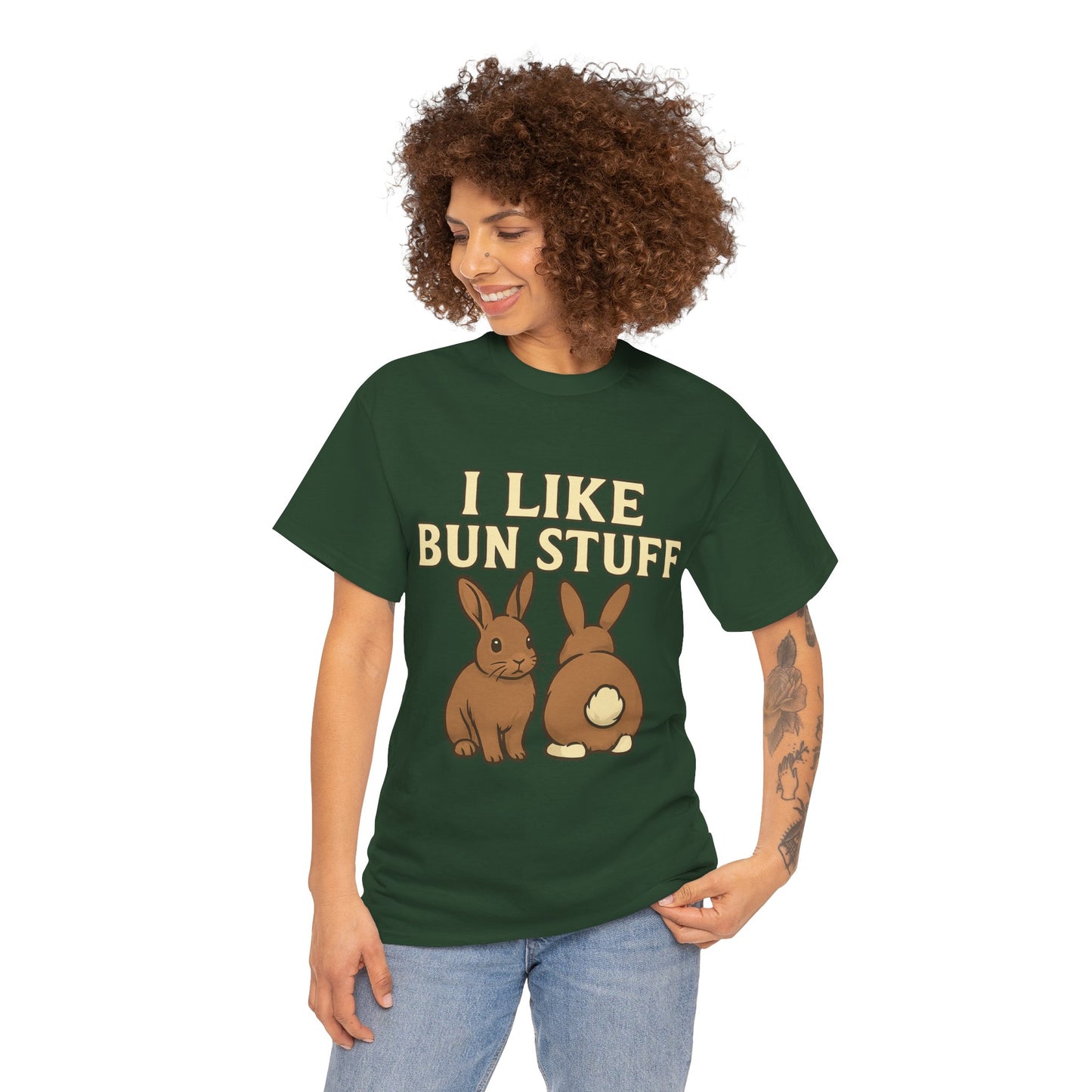 I Like Bun Stuff Tee - Rabbit T-Shirt - Gift for Bunny Lovers - Funny Animal Apparel - Bun Pun