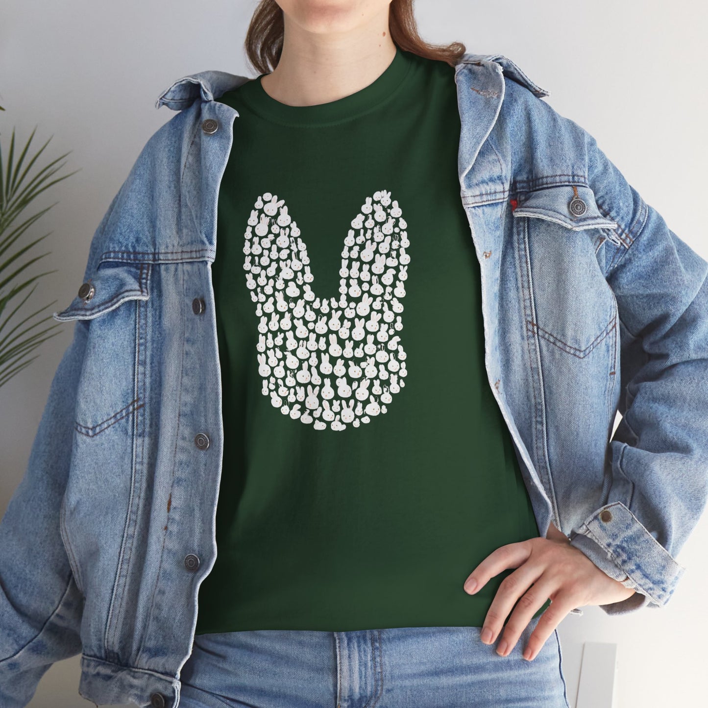 “Bun Within a Bun” Rabbit Head Shirt – Cuniculture Club Original - Cute Bunny Graphic Tee - Unisex Heavy Cotton T-Shirt