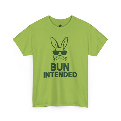 Bun Intended Rabbit in Sunglasses T-Shirt – Unisex Graphic Bunny Tee - Humorous Pun Shirt