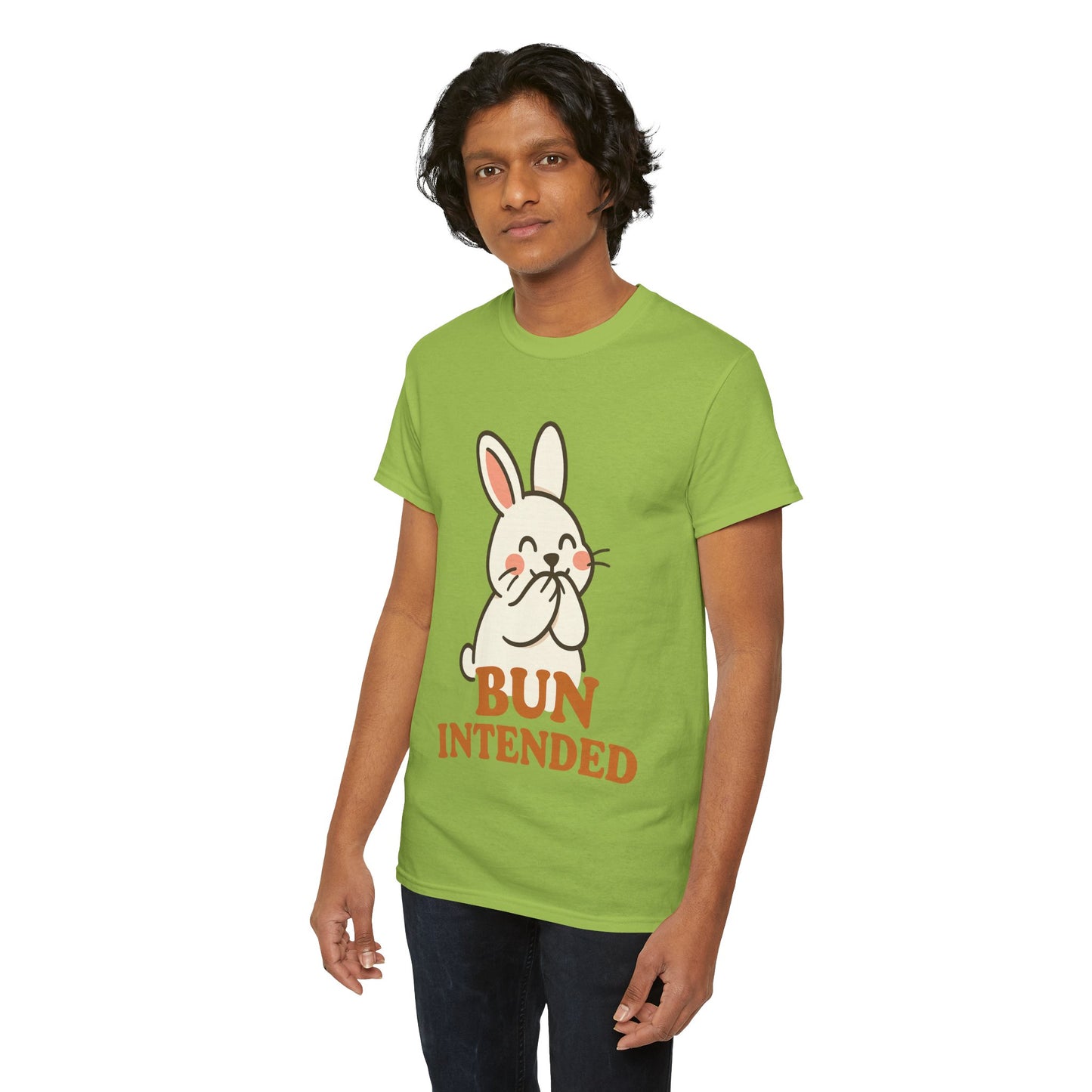 Cute Bunny Graphic Tee - Unisex Heavy Cotton Tee, Animal Lover Shirt, Easter Gift, Funny T-Shirt, Spring Fashion