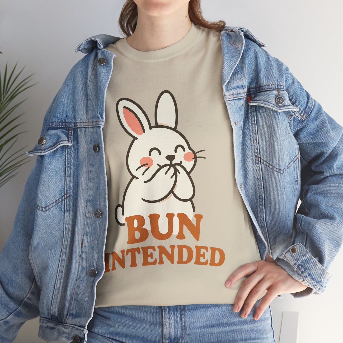 Cute Bunny Graphic Tee - Unisex Heavy Cotton Tee, Animal Lover Shirt, Easter Gift, Funny T-Shirt, Spring Fashion