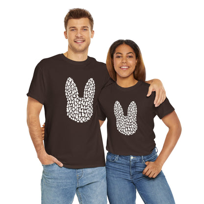 “Bun Within a Bun” Rabbit Head Shirt – Cuniculture Club Original - Cute Bunny Graphic Tee - Unisex Heavy Cotton T-Shirt