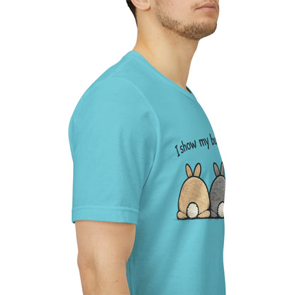 "I Show My Buns in Public" T-Shirt – Rabbit Show Exhibitor Tee | Funny Unisex Bunny Apparel