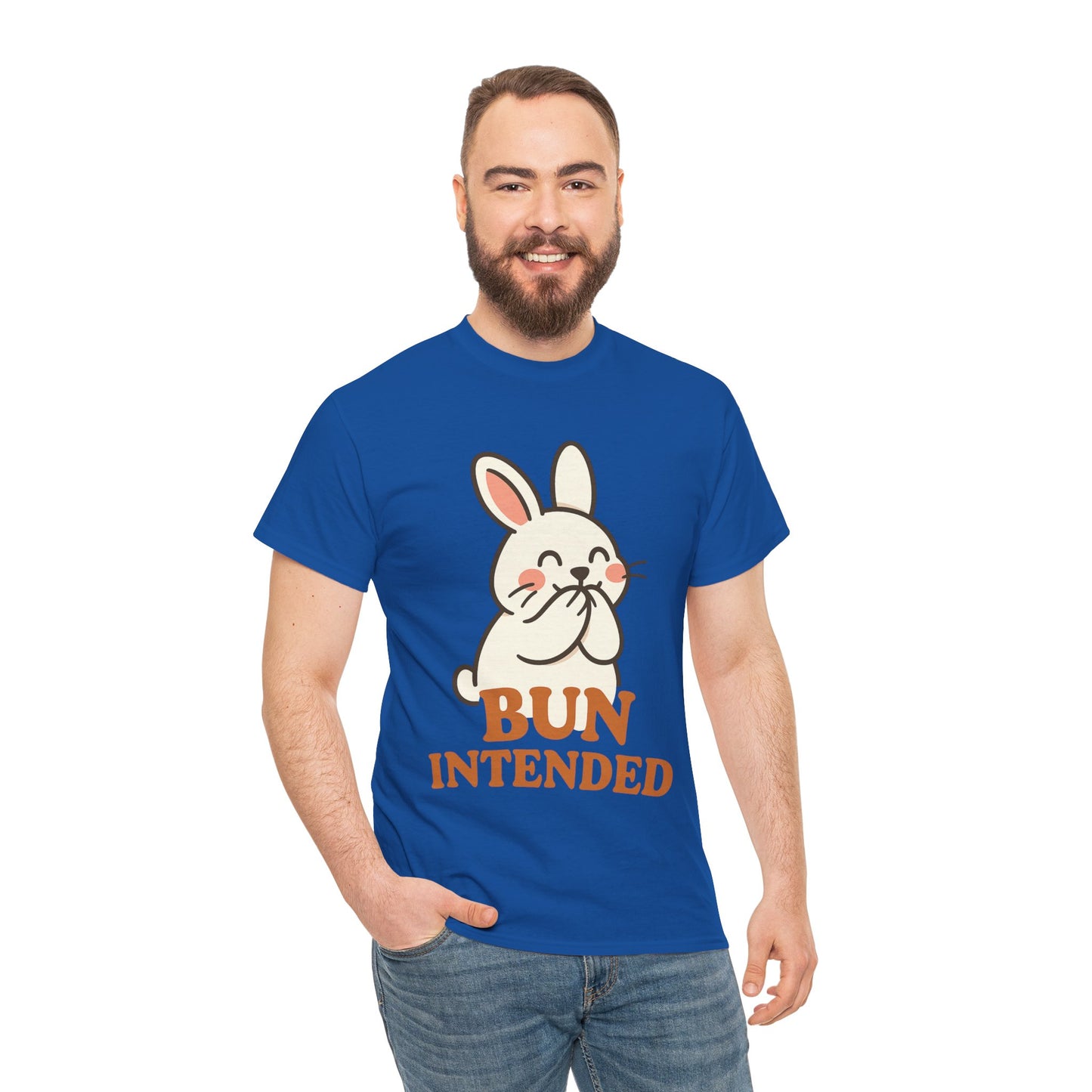 Cute Bunny Graphic Tee - Unisex Heavy Cotton Tee, Animal Lover Shirt, Easter Gift, Funny T-Shirt, Spring Fashion