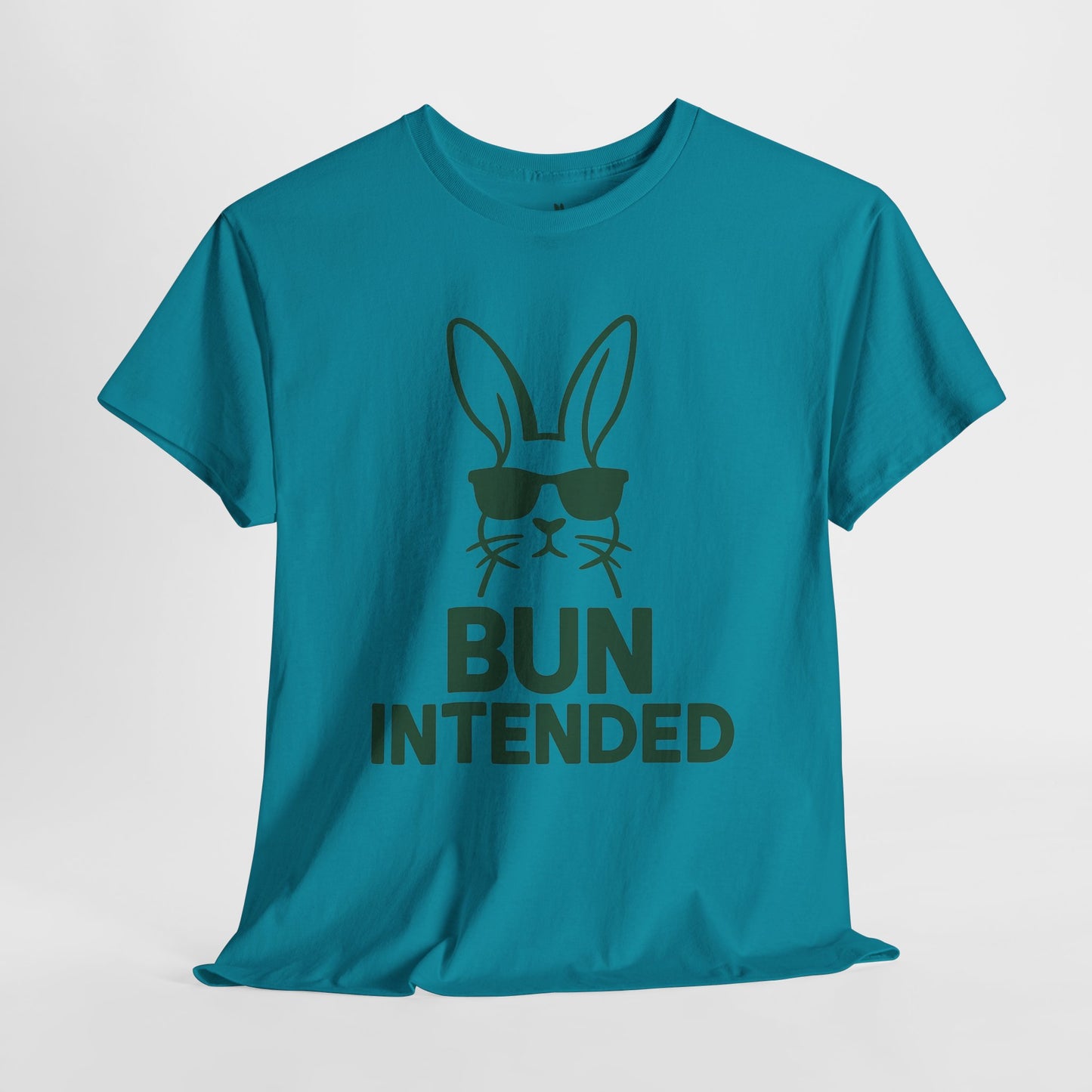 Bun Intended Rabbit in Sunglasses T-Shirt – Unisex Graphic Bunny Tee - Humorous Pun Shirt