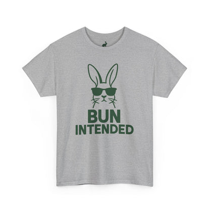 Bun Intended Rabbit in Sunglasses T-Shirt – Unisex Graphic Bunny Tee - Humorous Pun Shirt