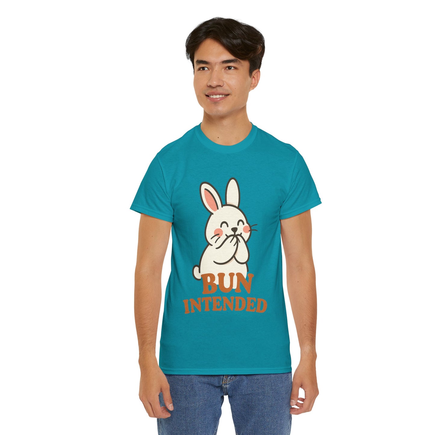 Cute Bunny Graphic Tee - Unisex Heavy Cotton Tee, Animal Lover Shirt, Easter Gift, Funny T-Shirt, Spring Fashion