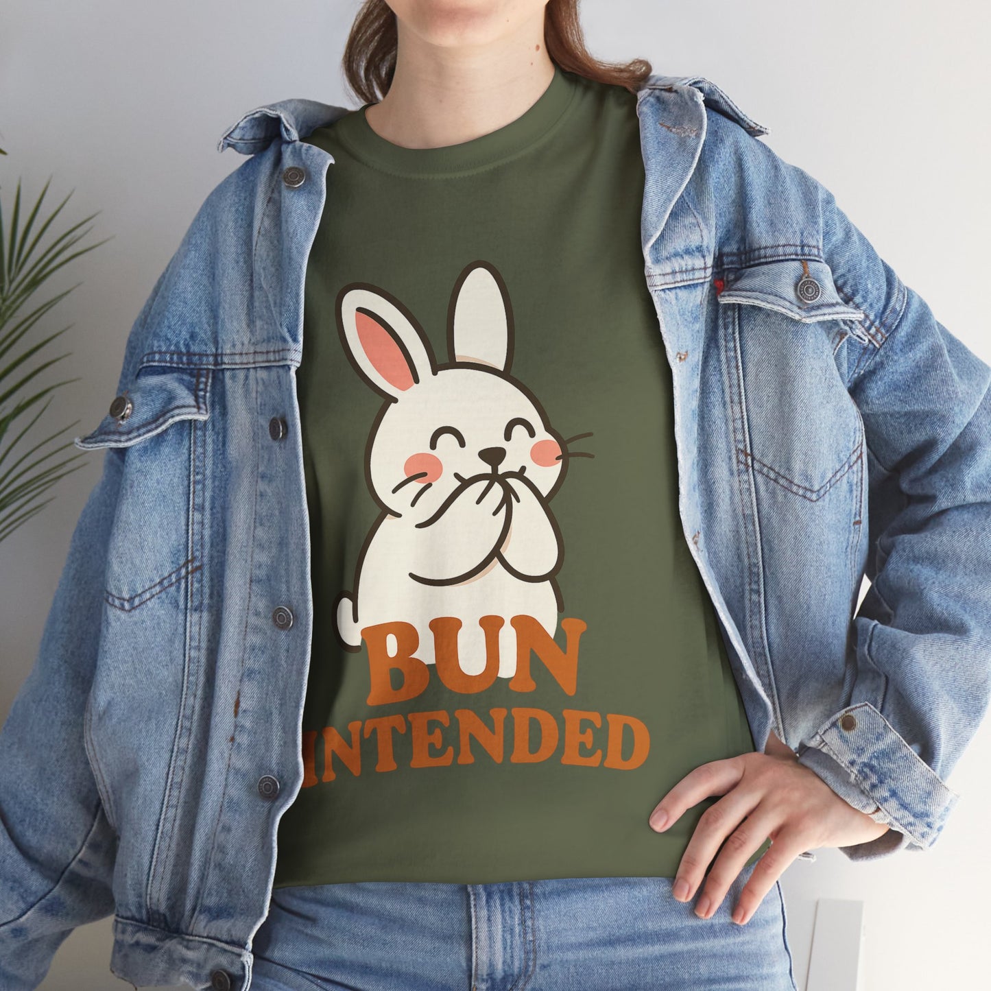 Cute Bunny Graphic Tee - Unisex Heavy Cotton Tee, Animal Lover Shirt, Easter Gift, Funny T-Shirt, Spring Fashion