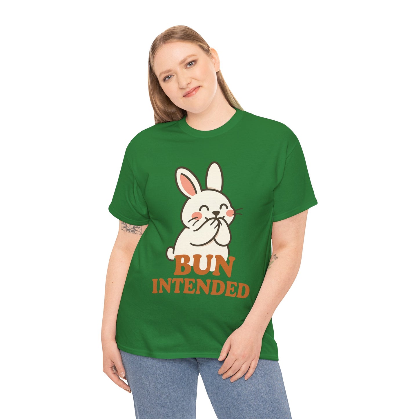 Cute Bunny Graphic Tee - Unisex Heavy Cotton Tee, Animal Lover Shirt, Easter Gift, Funny T-Shirt, Spring Fashion