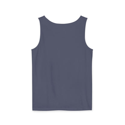 Spotted Rabbit Unisex Tank Top – Abstract Dot Bunny Design Tee for Bunthusiasts - Unisex Garment-Dyed Tank Top