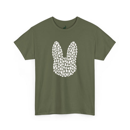 “Bun Within a Bun” Rabbit Head Shirt – Cuniculture Club Original - Cute Bunny Graphic Tee - Unisex Heavy Cotton T-Shirt