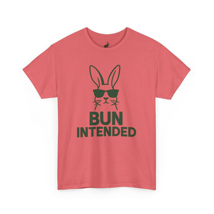 Bun Intended Rabbit in Sunglasses T-Shirt – Unisex Graphic Bunny Tee - Humorous Pun Shirt