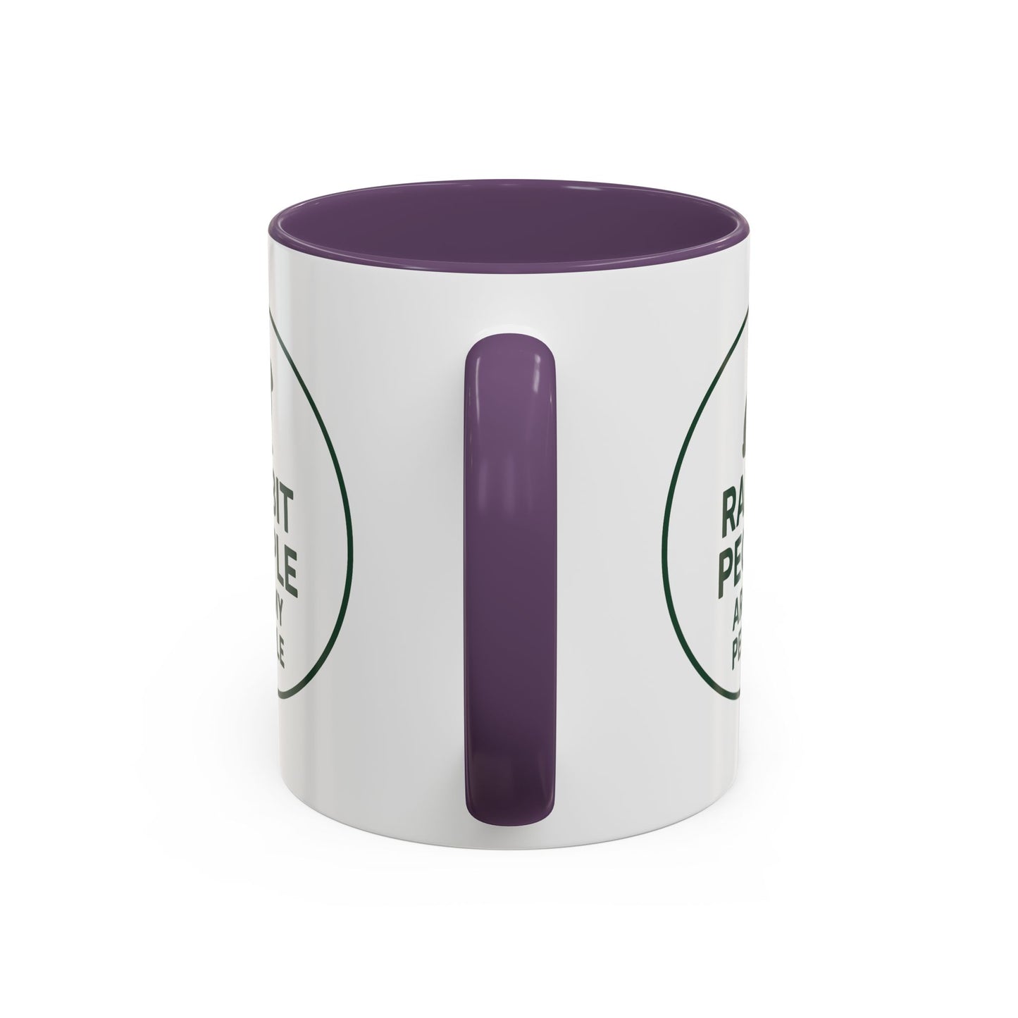 Rabbit People Are My People Ceramic Mug – Multiple Accent Colors Coffee Mug - Two Sizes: 11 oz & 15 oz