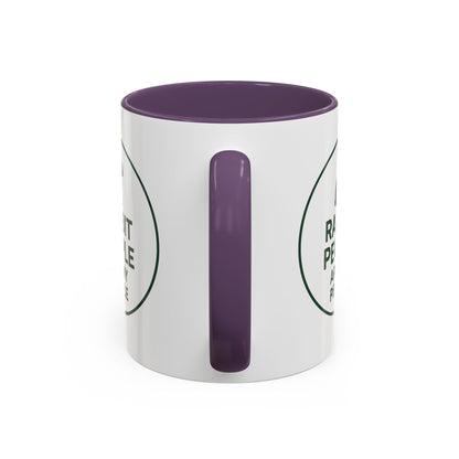 Rabbit People Are My People Ceramic Mug – Multiple Accent Colors Coffee Mug - Two Sizes: 11 oz & 15 oz