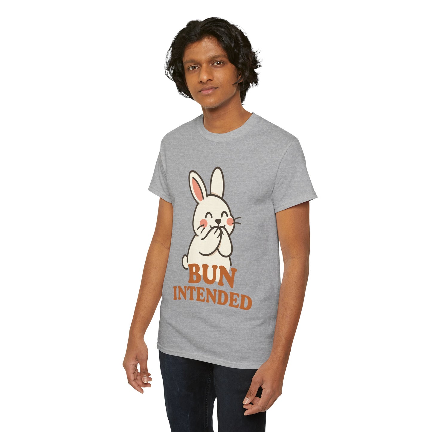 Cute Bunny Graphic Tee - Unisex Heavy Cotton Tee, Animal Lover Shirt, Easter Gift, Funny T-Shirt, Spring Fashion