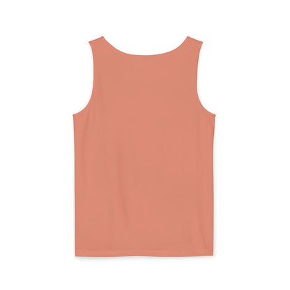 Spotted Rabbit Unisex Tank Top – Abstract Dot Bunny Design Tee for Bunthusiasts - Unisex Garment-Dyed Tank Top