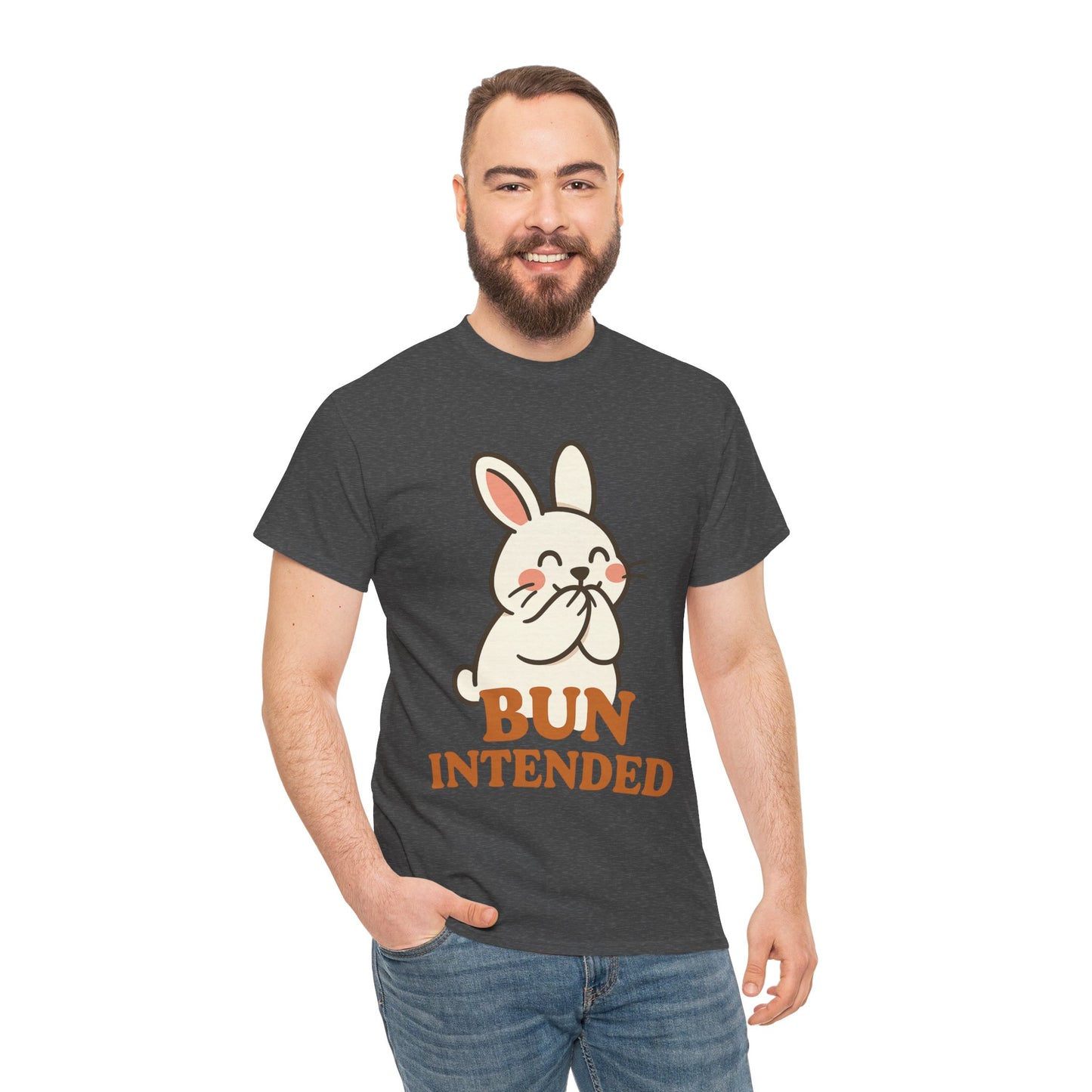 Cute Bunny Graphic Tee - Unisex Heavy Cotton Tee, Animal Lover Shirt, Easter Gift, Funny T-Shirt, Spring Fashion