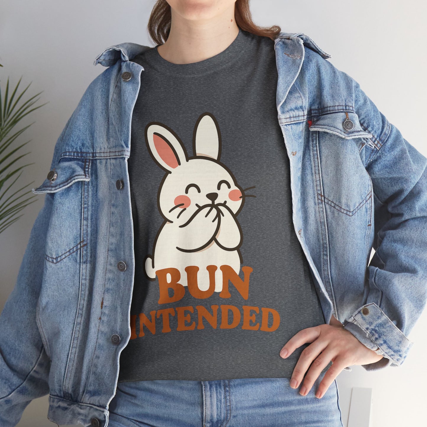 Cute Bunny Graphic Tee - Unisex Heavy Cotton Tee, Animal Lover Shirt, Easter Gift, Funny T-Shirt, Spring Fashion