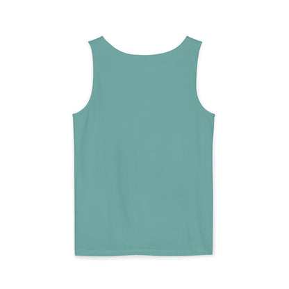 Spotted Rabbit Unisex Tank Top – Abstract Dot Bunny Design Tee for Bunthusiasts - Unisex Garment-Dyed Tank Top