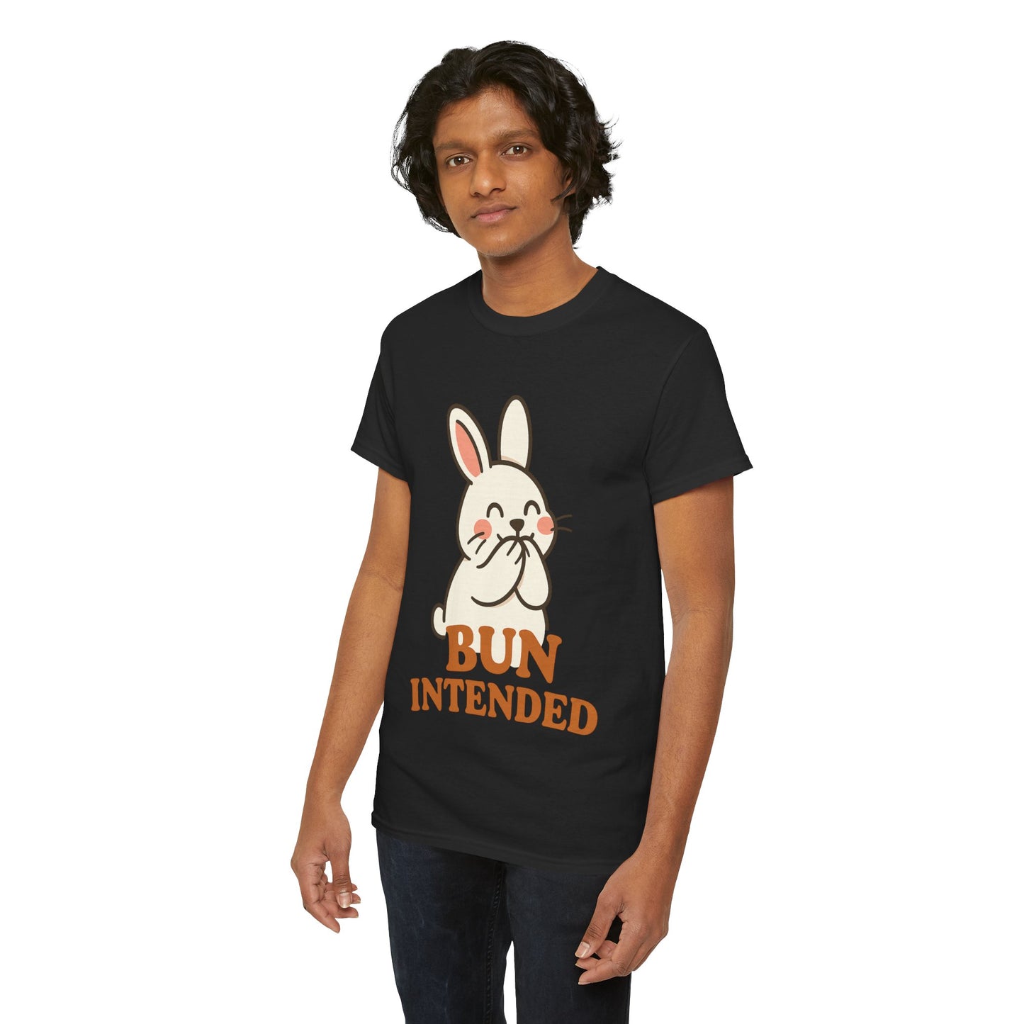 Cute Bunny Graphic Tee - Unisex Heavy Cotton Tee, Animal Lover Shirt, Easter Gift, Funny T-Shirt, Spring Fashion