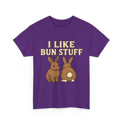 I Like Bun Stuff Tee - Rabbit T-Shirt - Gift for Bunny Lovers - Funny Animal Apparel - Bun Pun