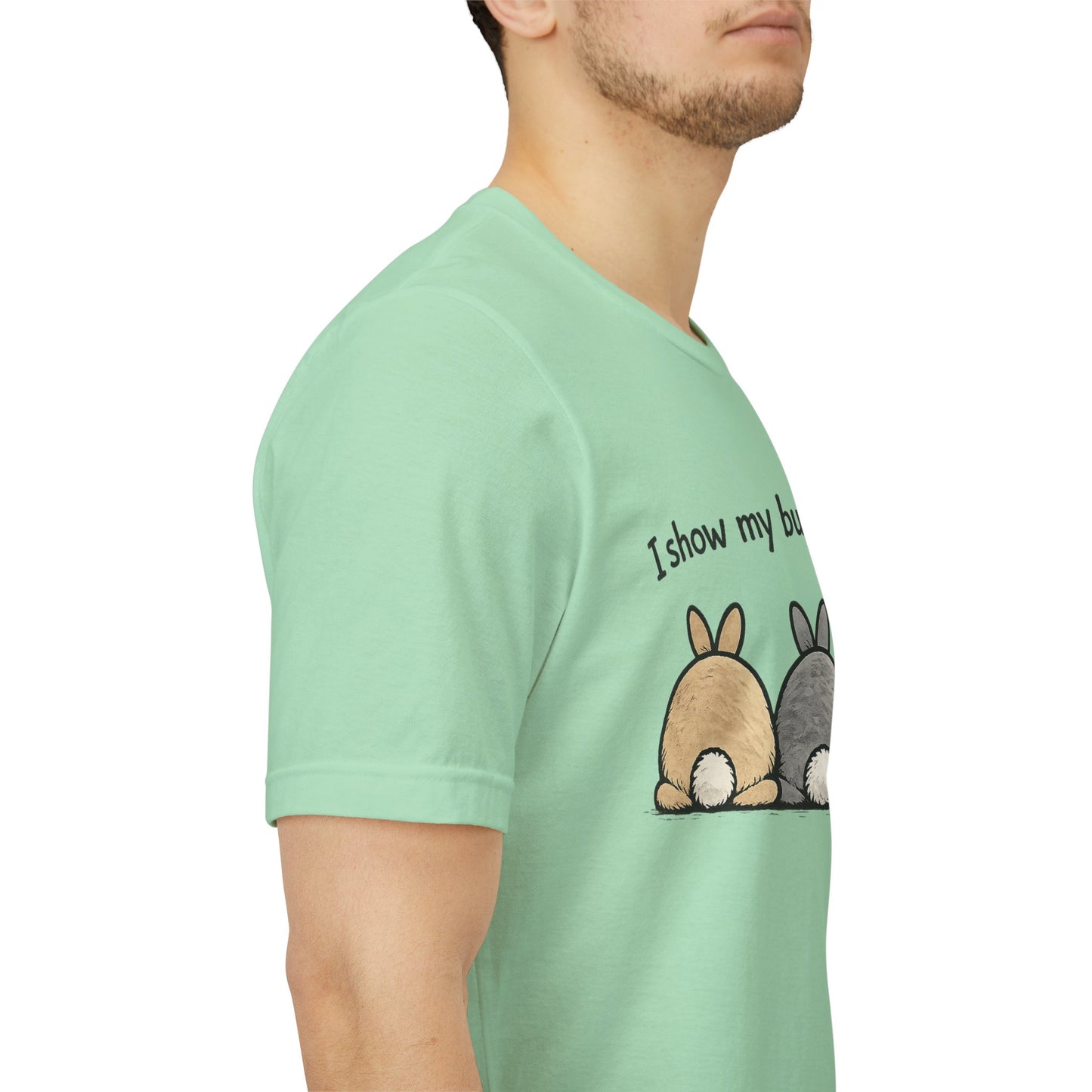 "I Show My Buns in Public" T-Shirt – Rabbit Show Exhibitor Tee | Funny Unisex Bunny Apparel