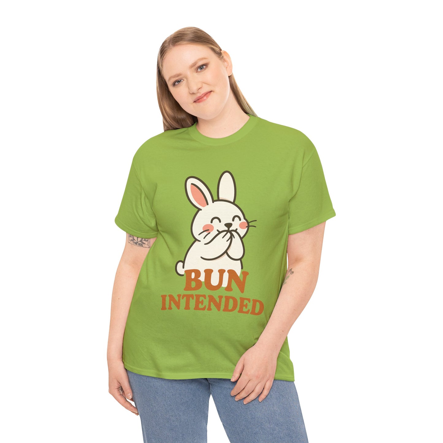Cute Bunny Graphic Tee - Unisex Heavy Cotton Tee, Animal Lover Shirt, Easter Gift, Funny T-Shirt, Spring Fashion