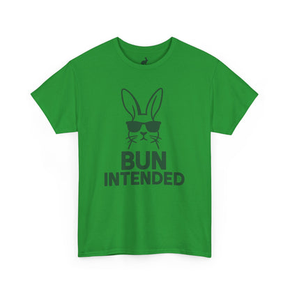 Bun Intended Rabbit in Sunglasses T-Shirt – Unisex Graphic Bunny Tee - Humorous Pun Shirt