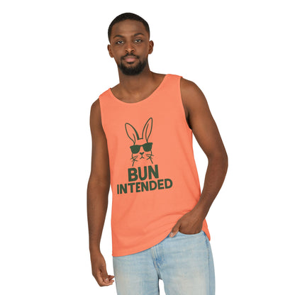 “Bun Intended” Funny Rabbit Tank Top – Unisex Summer Bunny Shirt