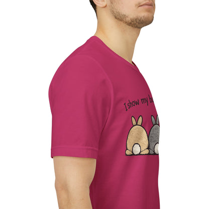 "I Show My Buns in Public" T-Shirt – Rabbit Show Exhibitor Tee | Funny Unisex Bunny Apparel